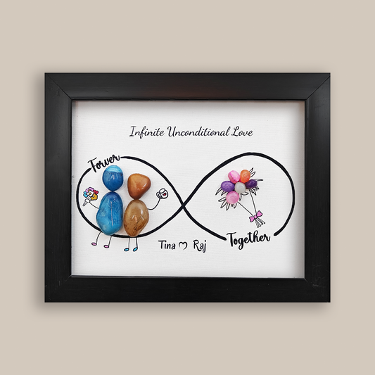 Infinite Love – Unique & Personalized Gift for Couples (10x8 Inches)