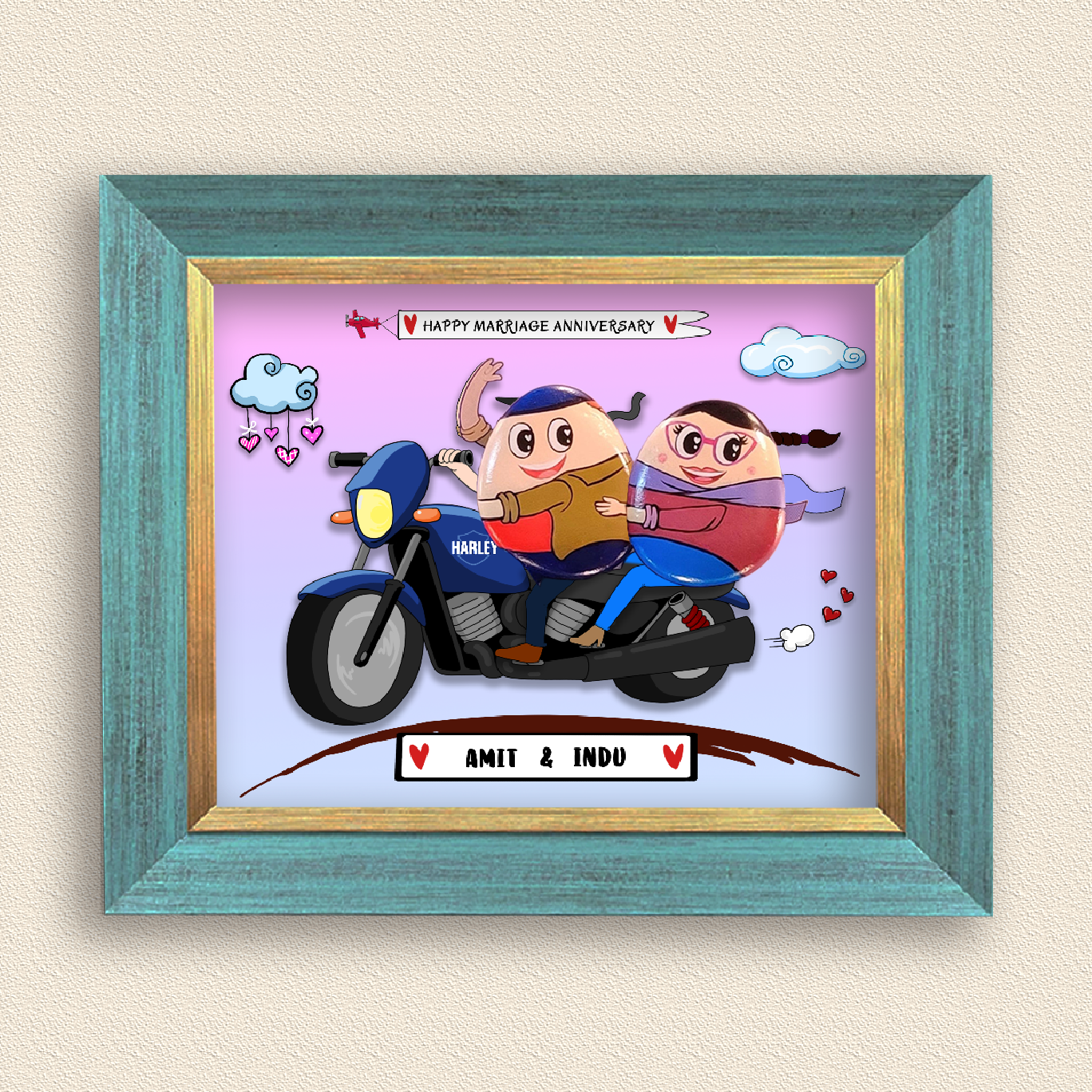 Bike Roadtrip (12x10 Inches)