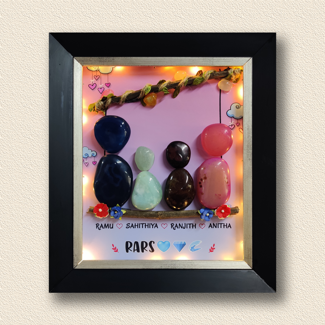 Premium handcrafted pebble with intricate artwork – perfect for gifts and interiors.