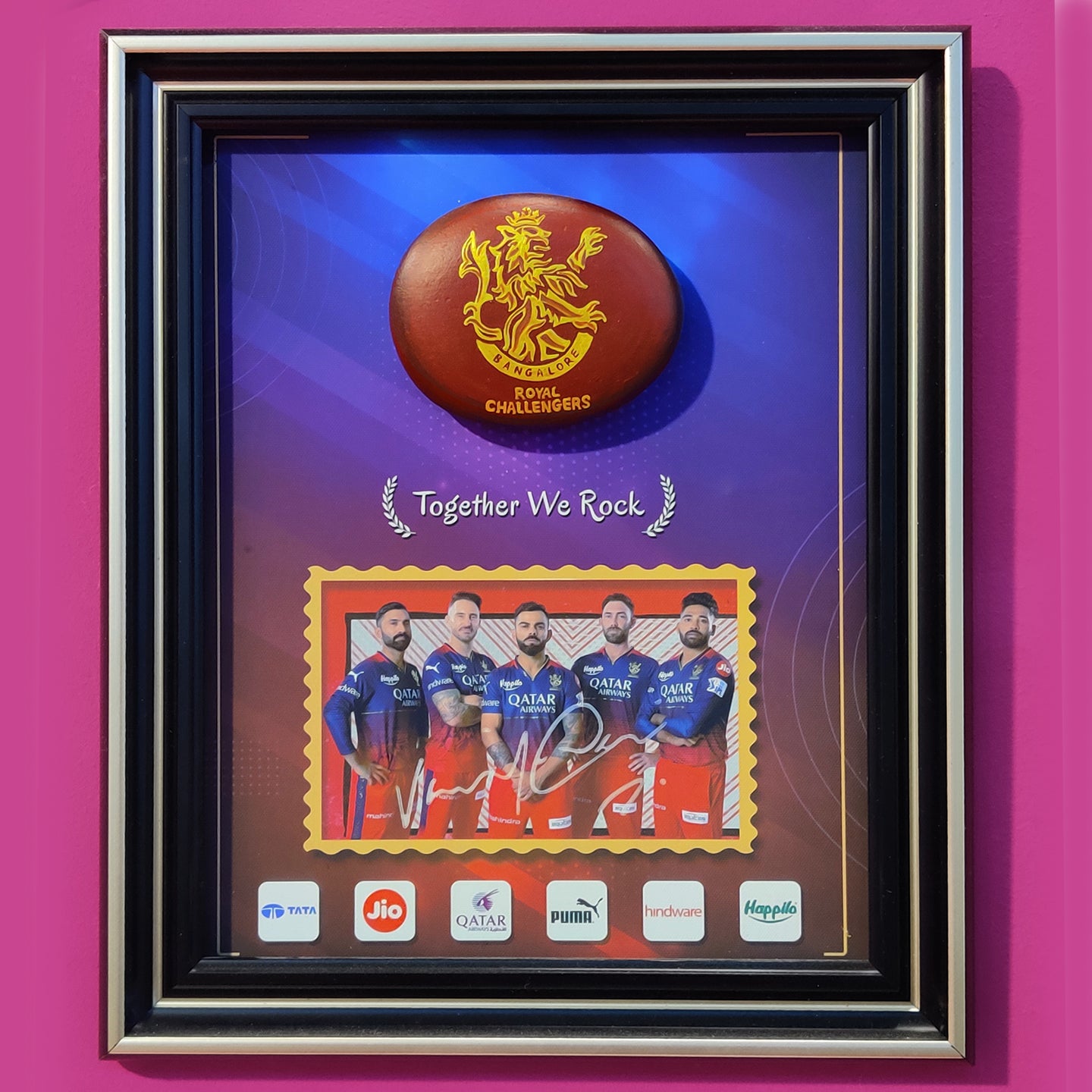 Royal Challengers Frame – Unique & Personalized Corporate Memento