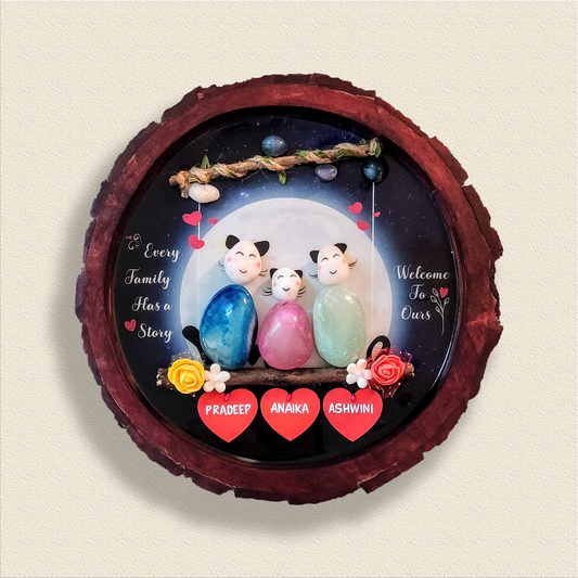 Artistic hand-painted rock décor – a one-of-a-kind creation from Batoony Rocks.