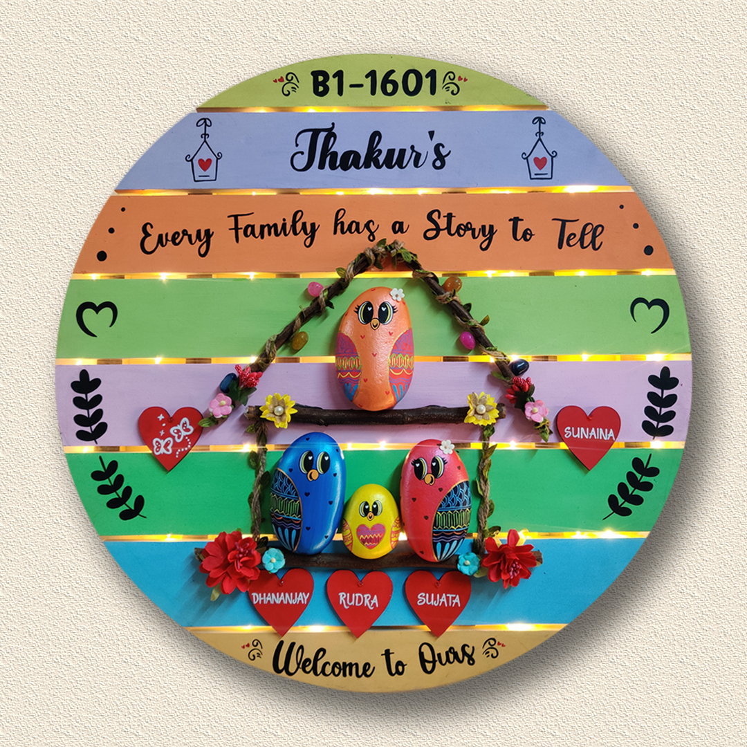 Artistic hand-painted rock décor – a one-of-a-kind creation from Batoony Rocks.