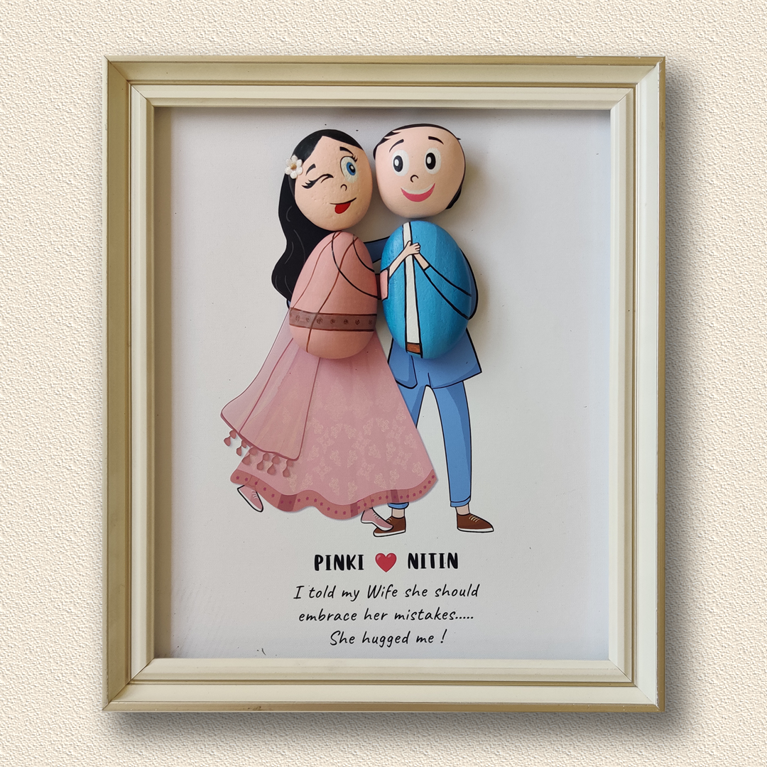 Premium handcrafted pebble with intricate artwork – perfect for gifts and interiors.