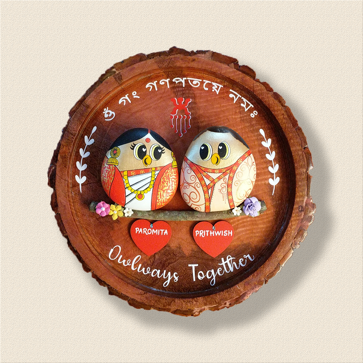 Artistic hand-painted rock décor – a one-of-a-kind creation from Batoony Rocks.