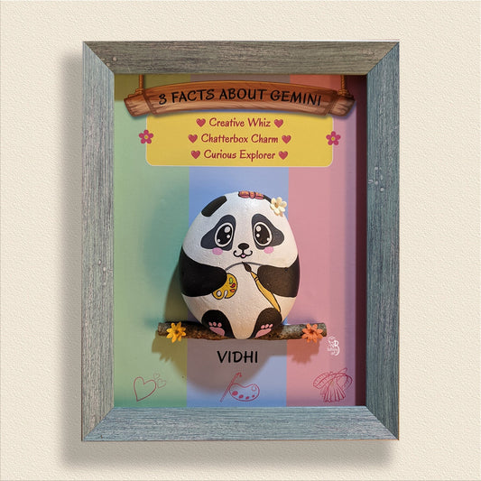 Personalized hand-painted rock art – a stunning addition to your home or office.
