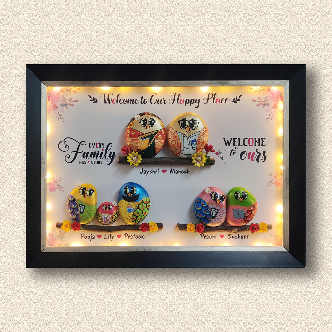 Family Hobbies Pebble Nameplate (21x15 Inches)