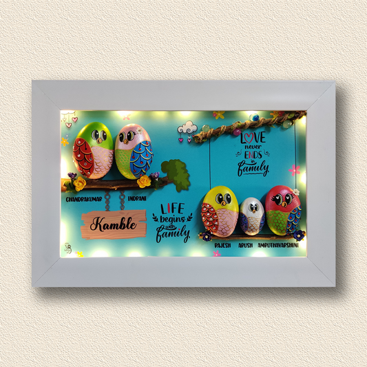 Personalized hand-painted rock art – a stunning addition to your home or office.