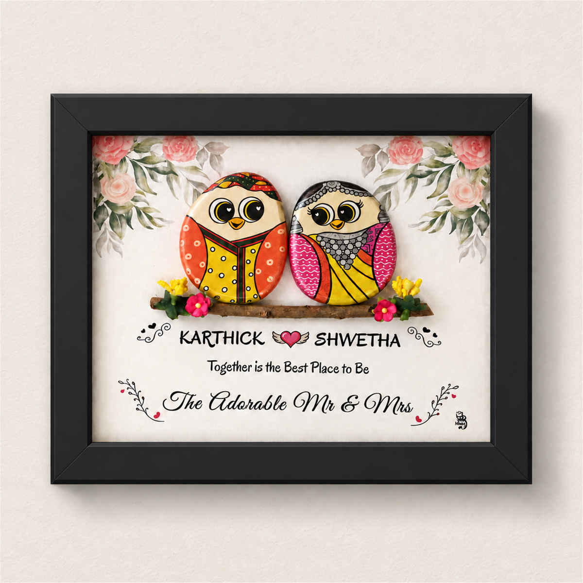 Dandiya Duo - black frame