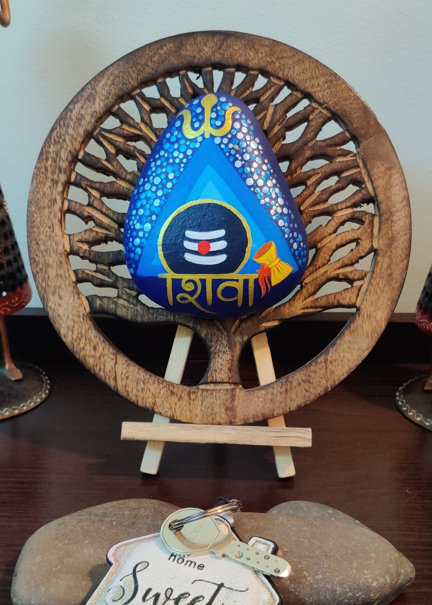 लकड़ी पर शिव