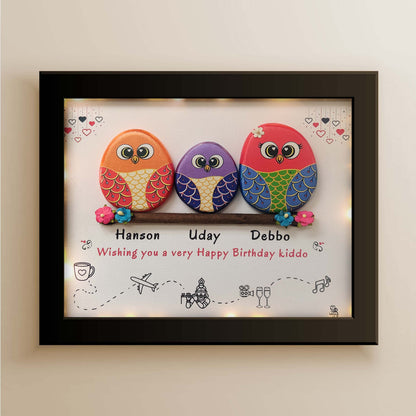 Three Friends Wall Frame (13x11 Inches)