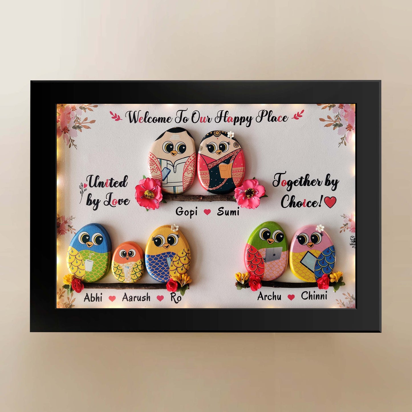 Family Hobbies Pebble Nameplate (21x15 Inches)