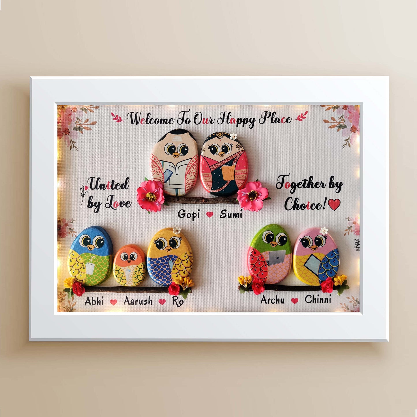Family Hobbies Pebble Nameplate (21x15 Inches)