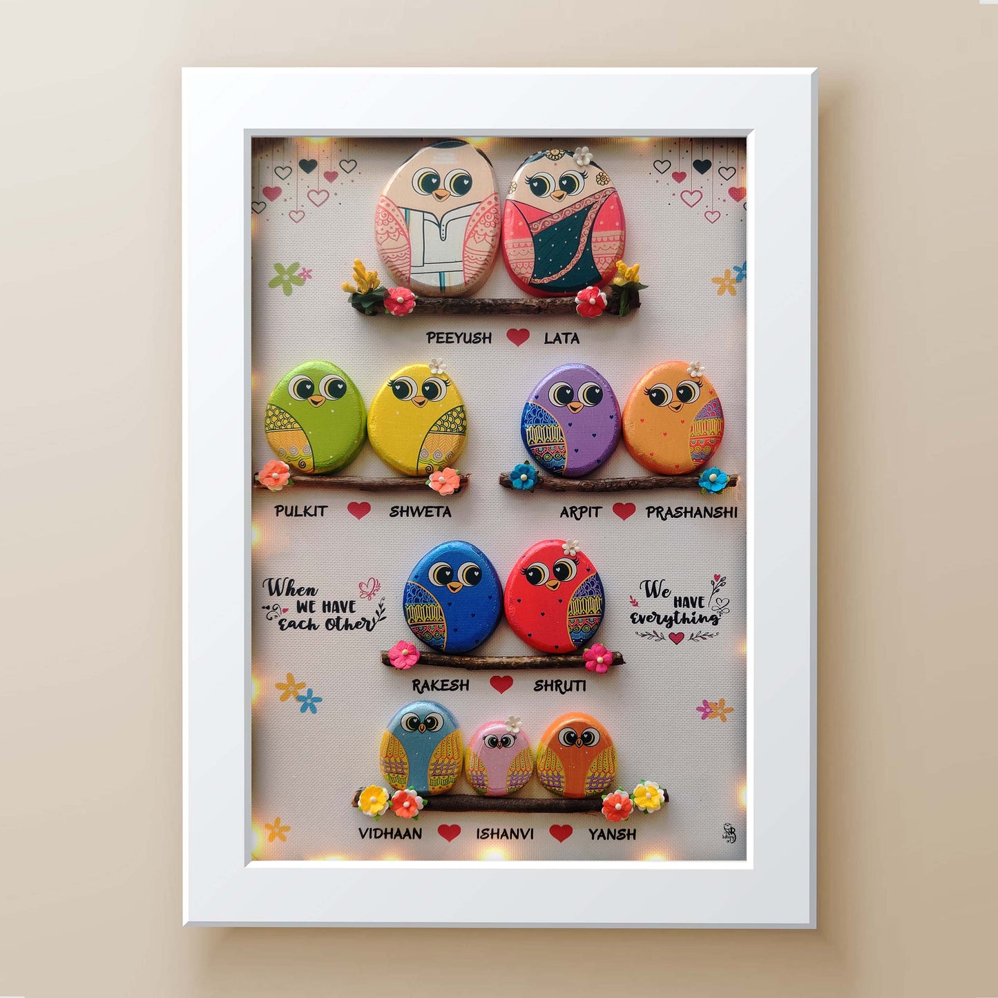 One Big Happy Family of 13 (21x15 Inches)