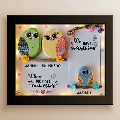 Sweet & Nutty Bond Pebble Art (13x11 Inches)