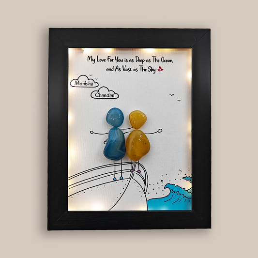 Love Aboard – Personalized Couple Decor Gift (10x8 Inches)