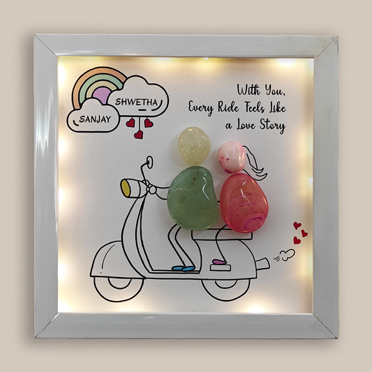 Love On the Go – Unique Travel-Themed Couple Gift (9x9 Inches)