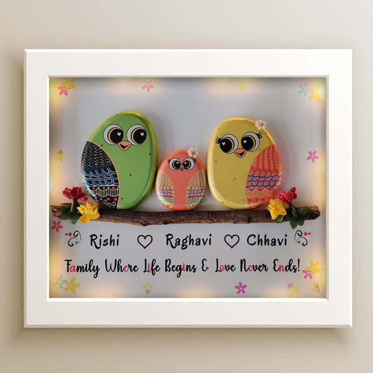 Happily Ever After Pebble Art (13x11 Inches)