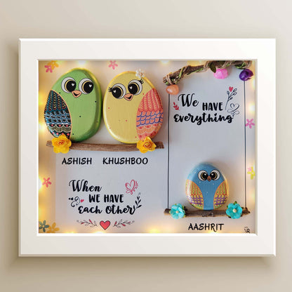 Sweet & Nutty Bond Pebble Art (13x11 Inches)