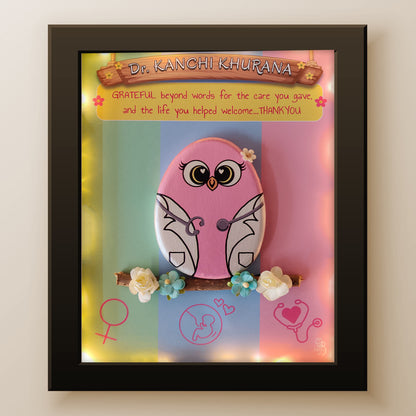 Happy Birthday Doctor Customized Nameplate – Handcrafted Wall Hanging (10x8 Inches)