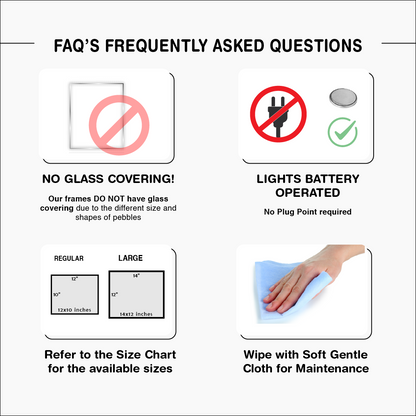 Get detailed insights about our handcrafted pebble décor in our FAQs section.