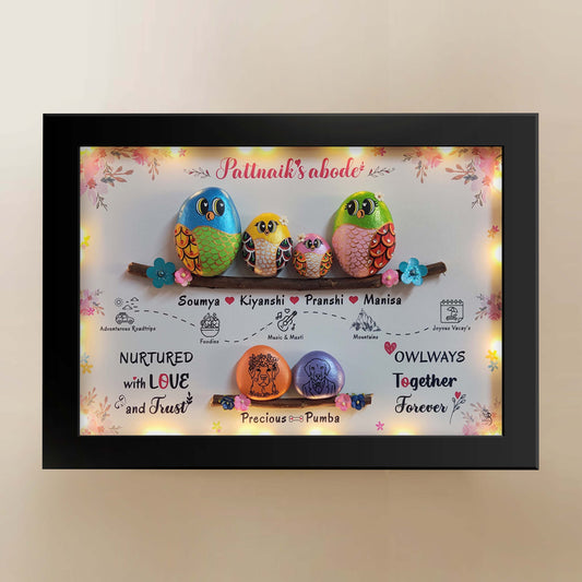 Family of 4 & Pets Nameplate