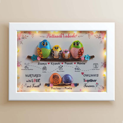 Family of 4 & Pets Nameplate