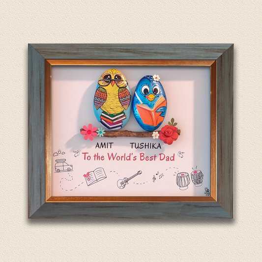 World's Best Dad- Customized Birthday Gift (12x10 Inches)