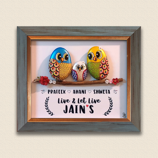 Live & Let Live Pebble Art (12x10 Inches)