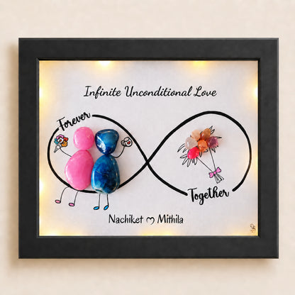 Infinite Love – Unique & Personalized Gift for Couples (10x8 Inches)