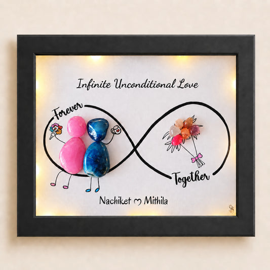 Infinite Love – Unique & Personalized Gift for Couples (10x8 Inches)