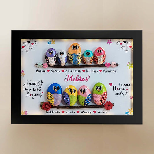 Joyful Family of 9 (21x15 Inches)