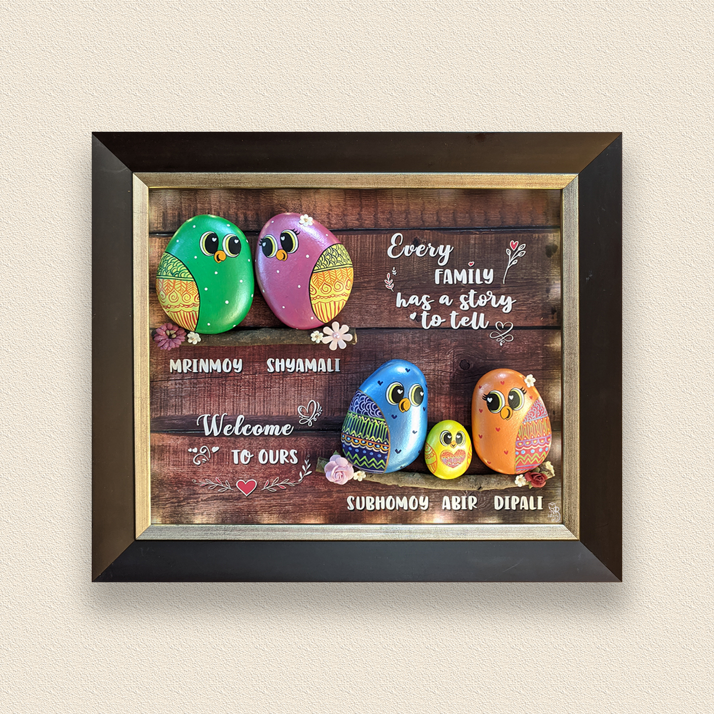 Better Together Pebble Art (14x12 Inches)