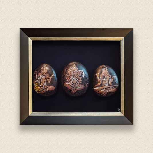 Antique Lakshmi, Ganesha, Saraswati
