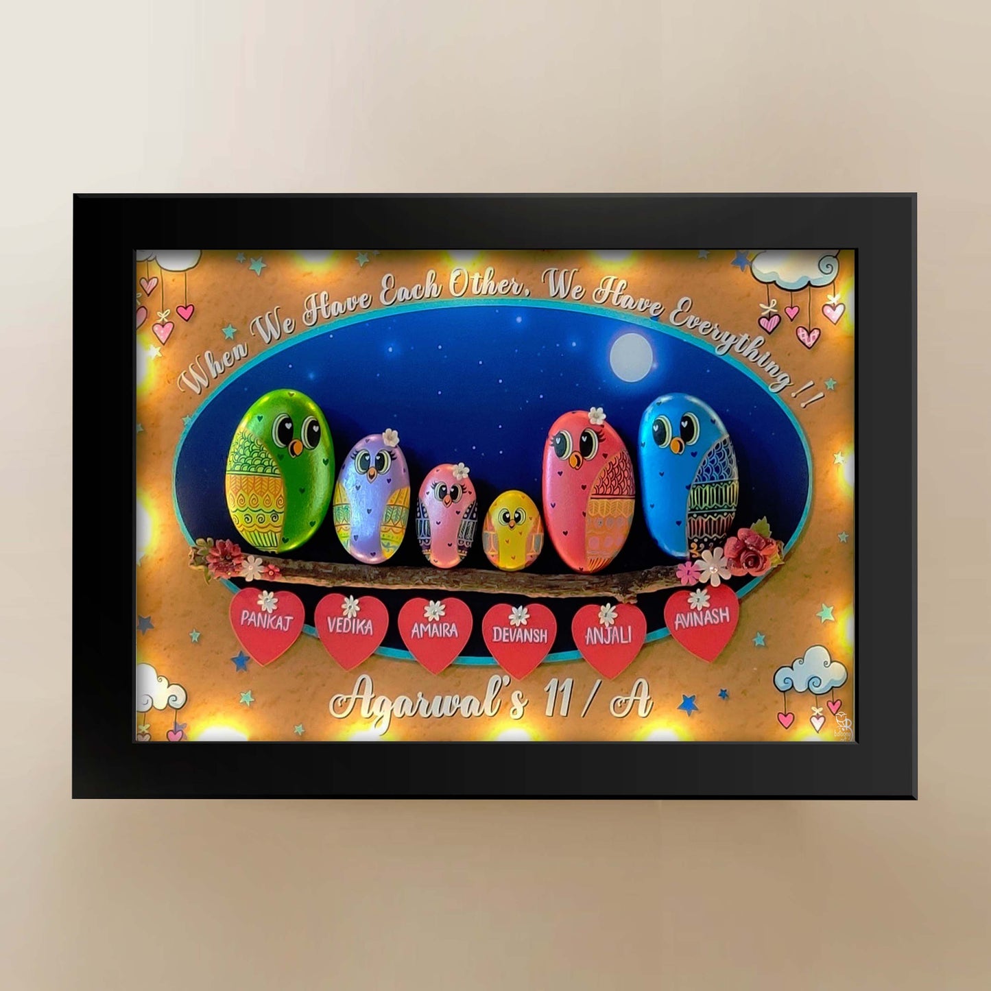 Nightcloud Family of 6 (13x11 Inches)