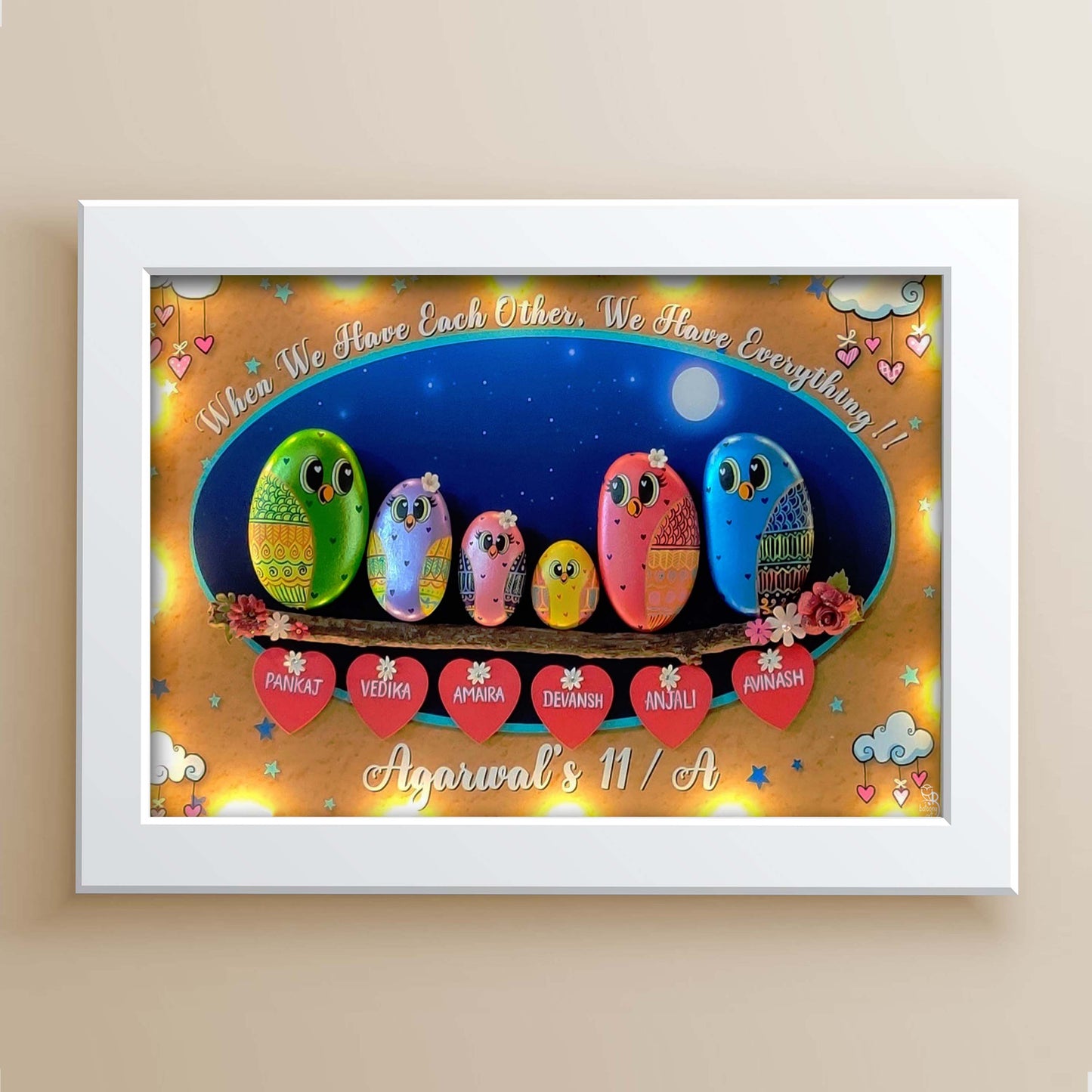 Nightcloud Family of 6 (13x11 Inches)