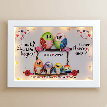 Pet-Friendly Family of 6 (18x12 Inches)