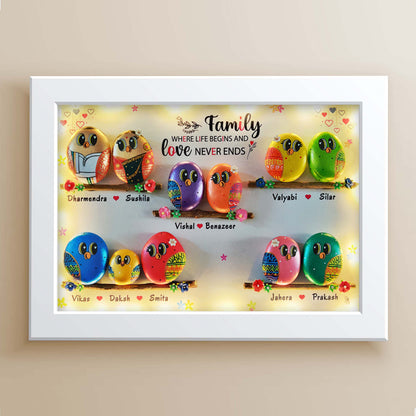 United Family Nameplate – Personalized Wall Hanging (22x16 Inches)