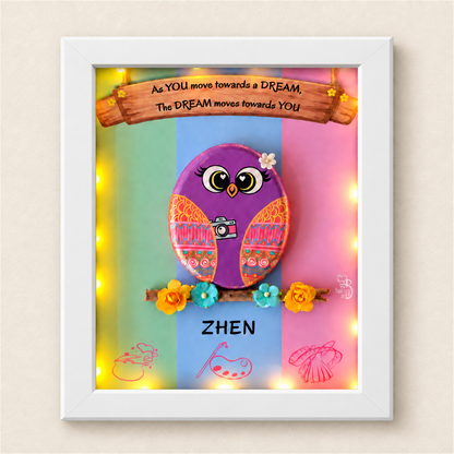 Aquarius Charm - white frame