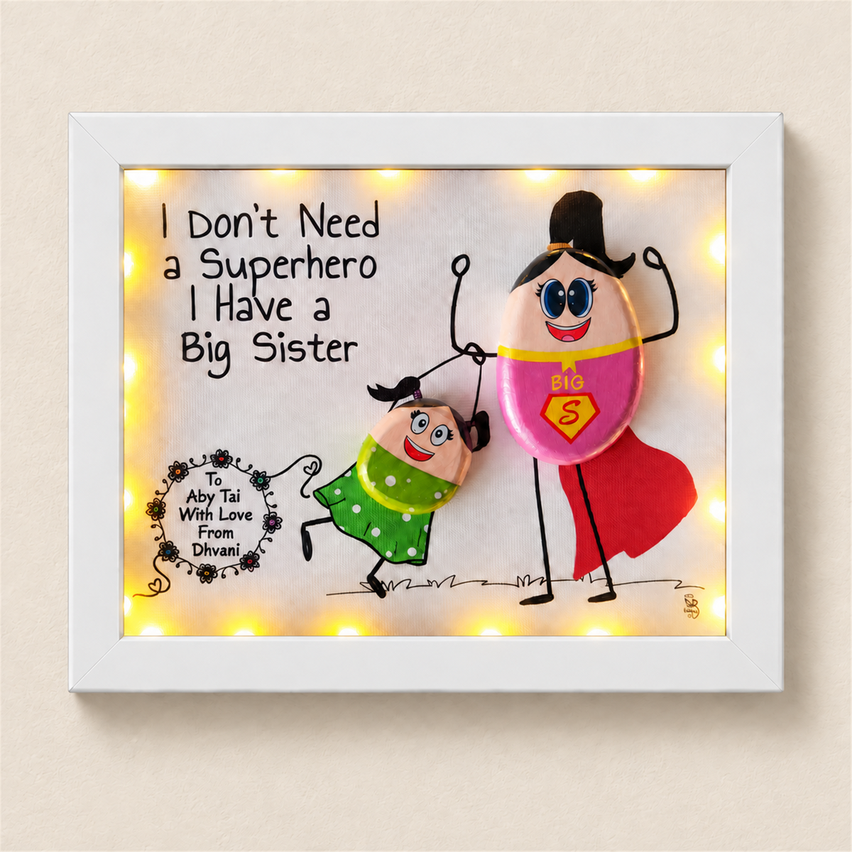 Big Sister Love - white frame