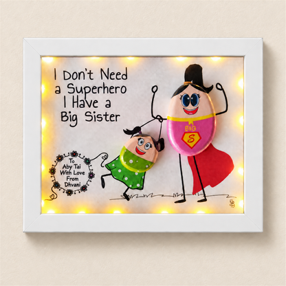 Big Sister Love - white frame