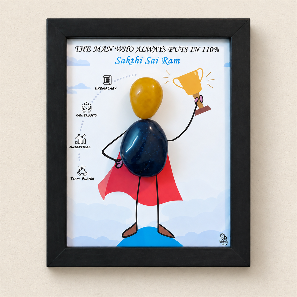 Corporate Hero - Employee - black frame