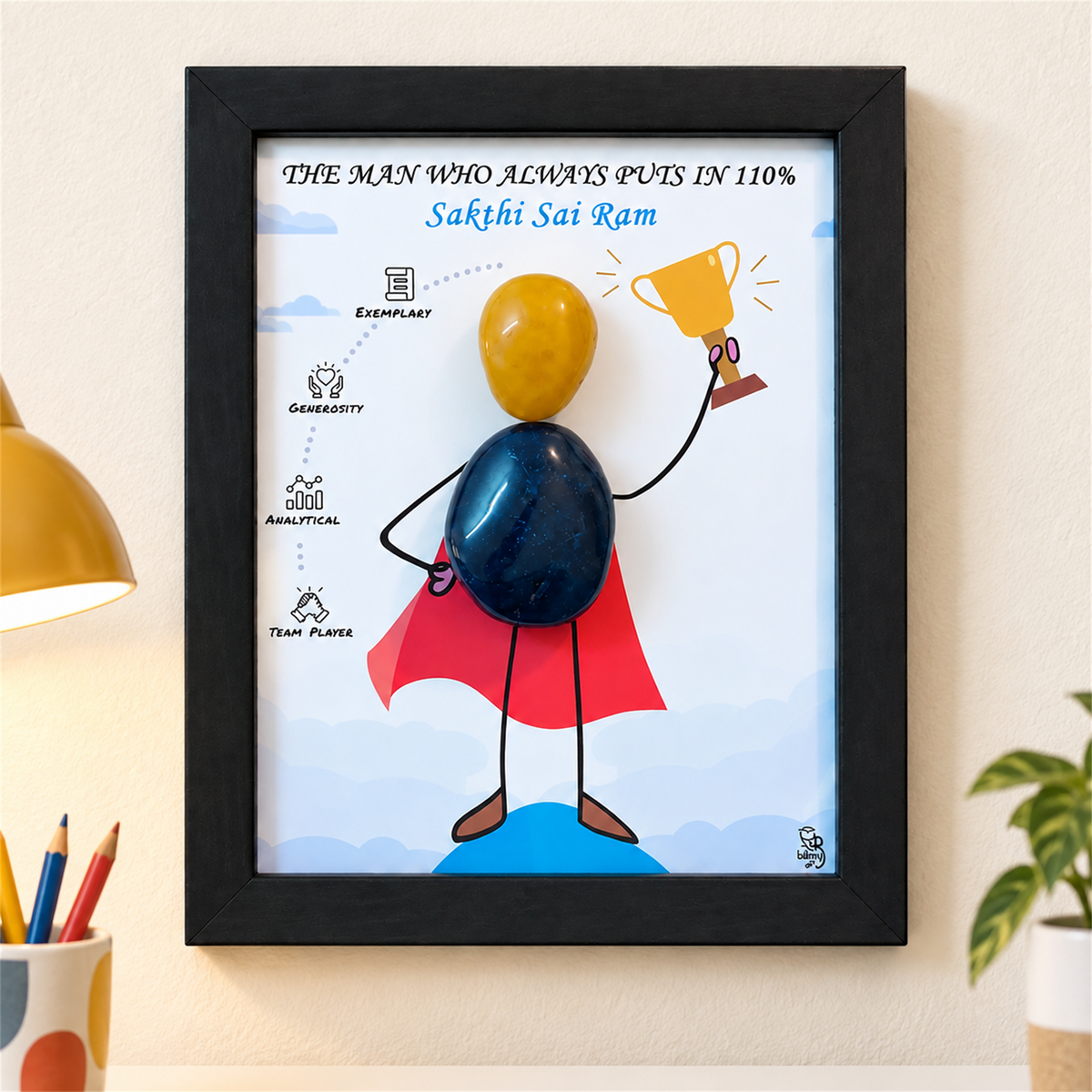 Corporate Hero - Employee - black frame