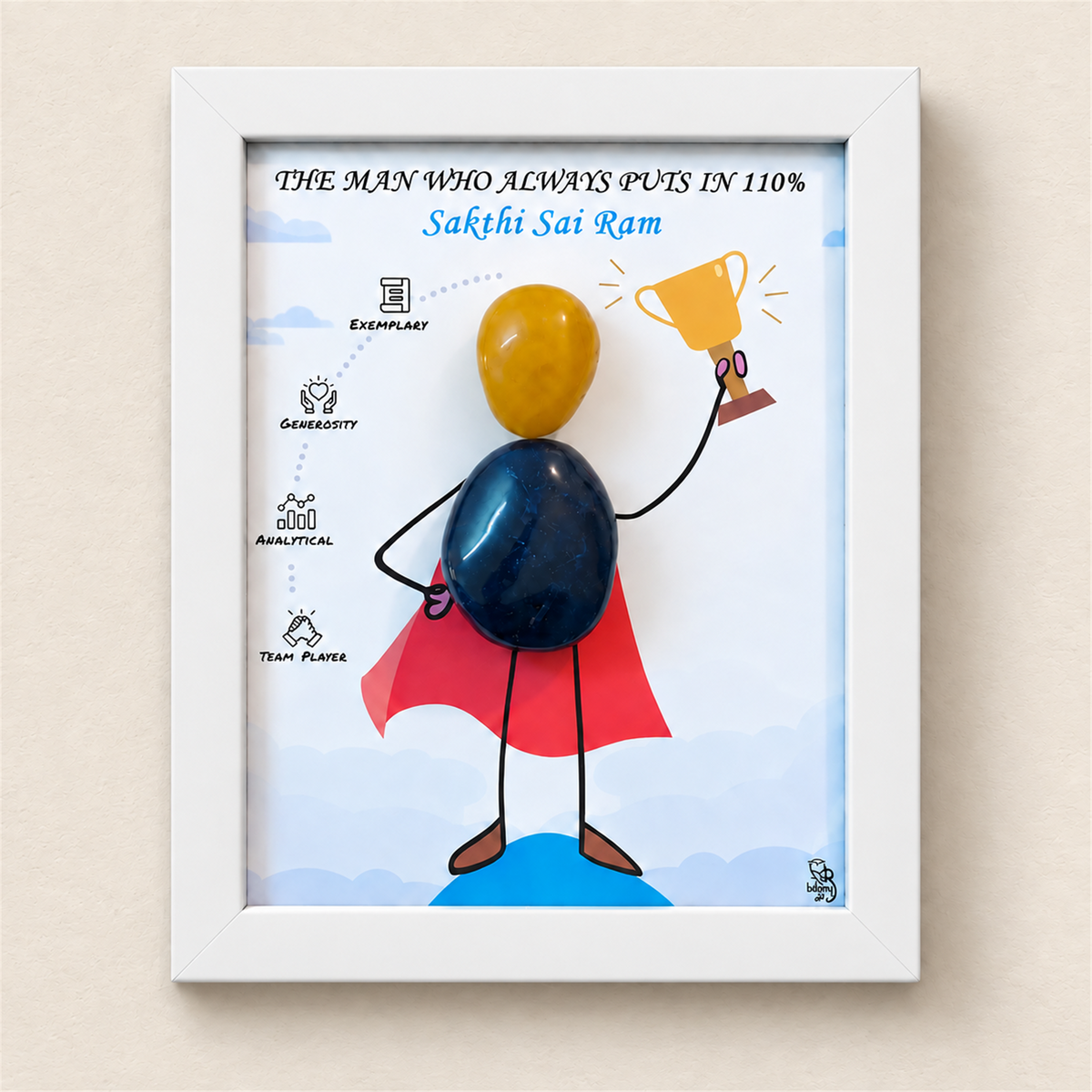 Corporate Hero - Employee - white frame