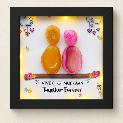 Couple Glow - black frame