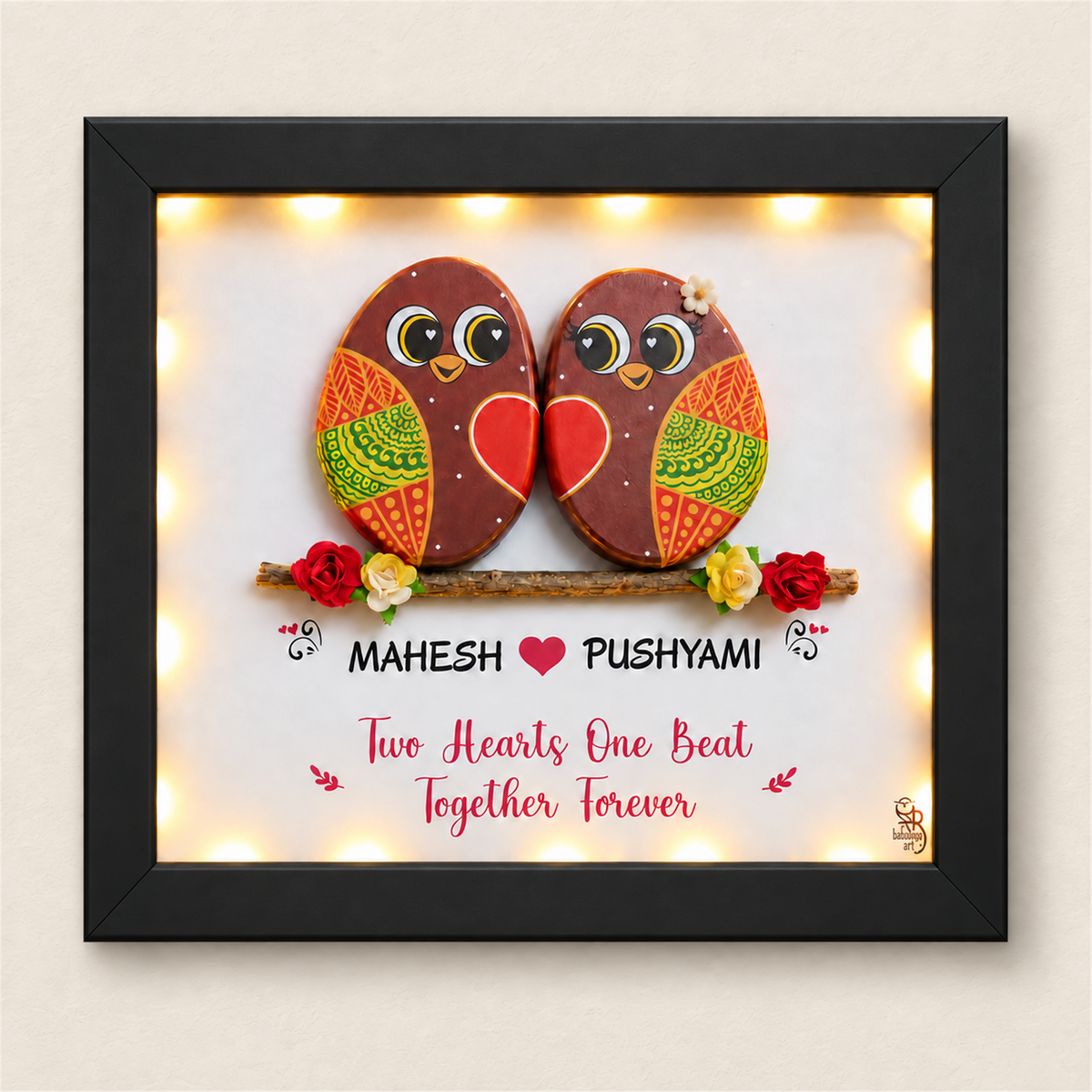Couple's Nest - black frame