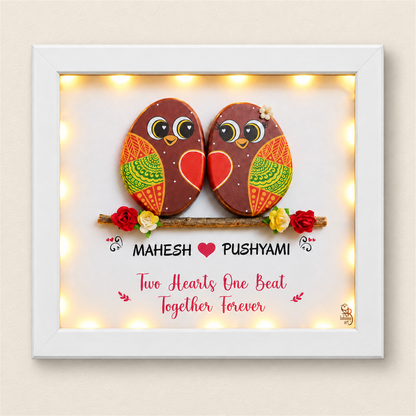 Couple's Nest - white frame