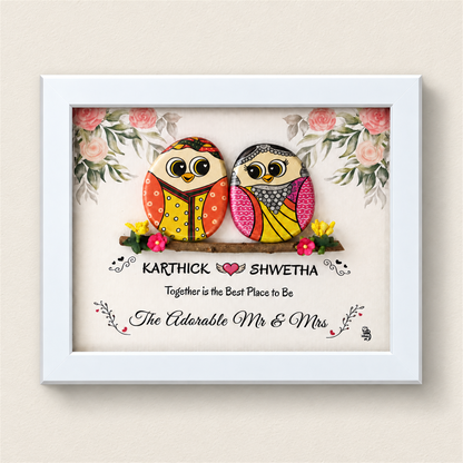 Dandiya Duo - white frame