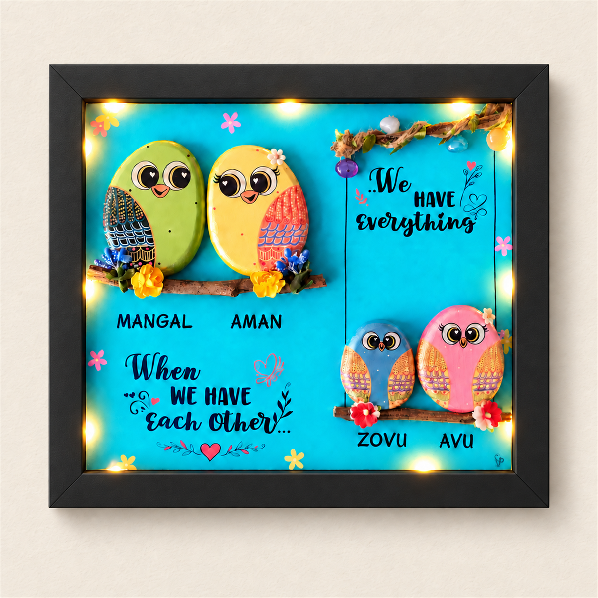 Family 4Ever Customized - black frame