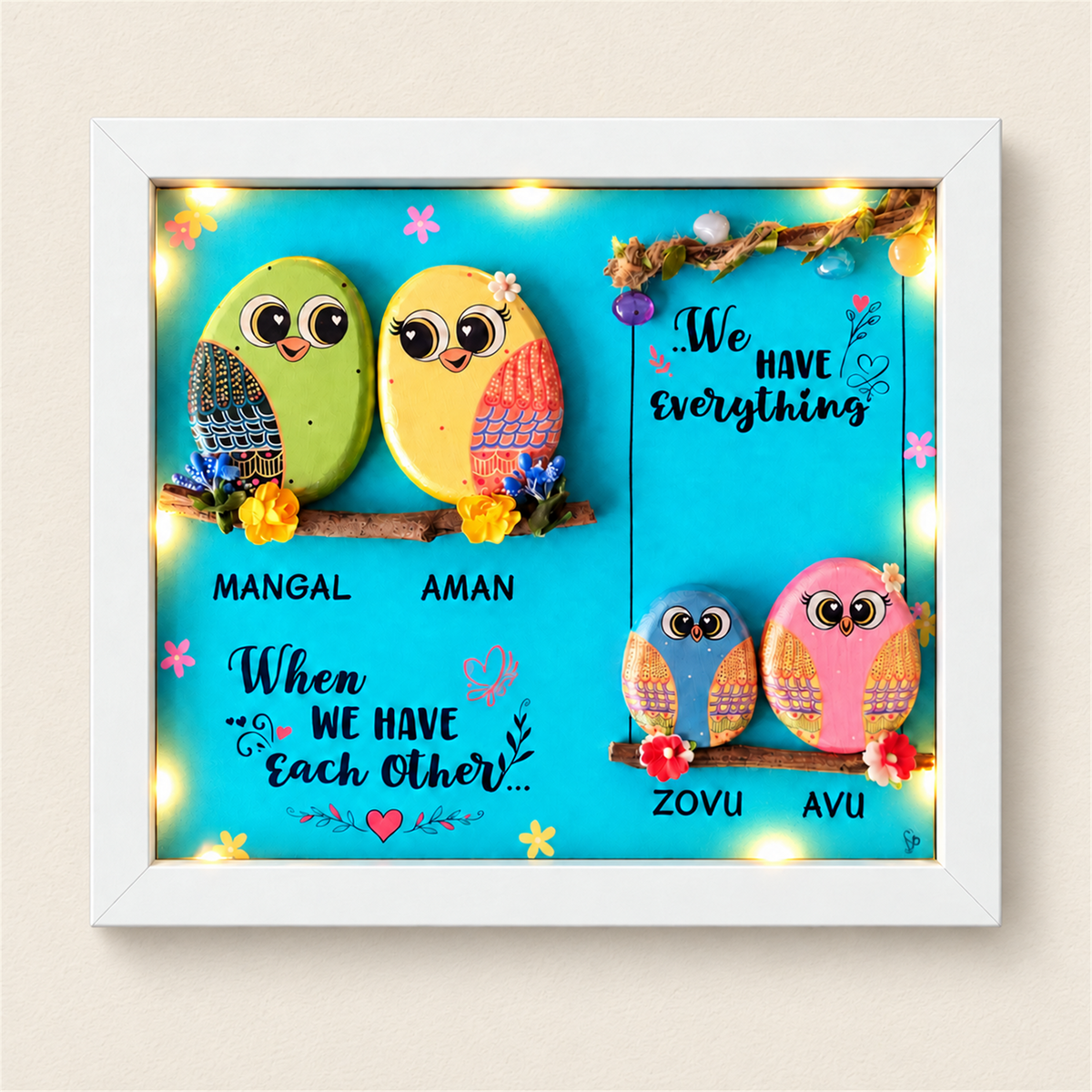 Family 4Ever Customized - white frame