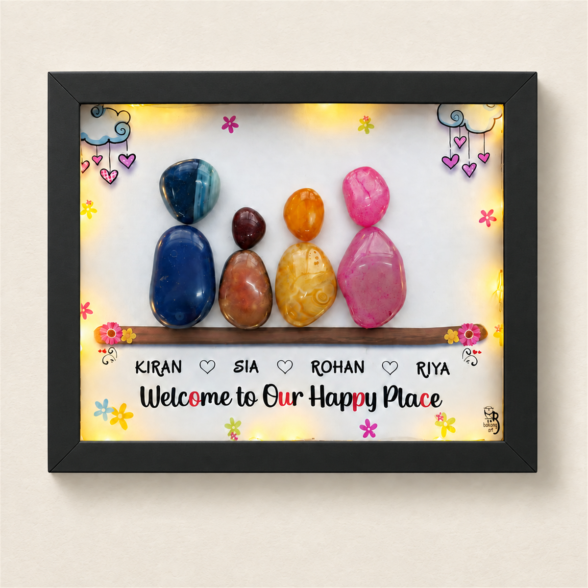 Family Joy - black frame